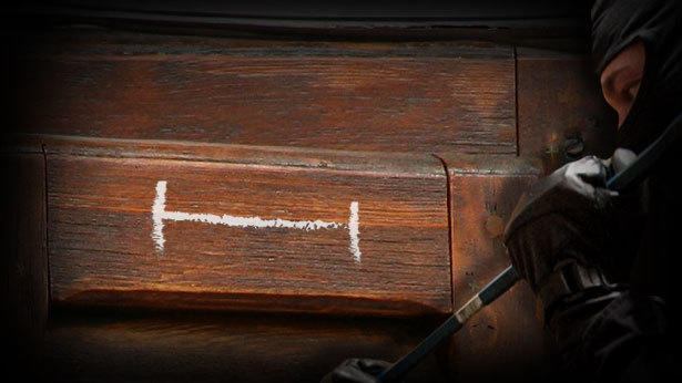 Geheimzeichen von Einbrechern Geheimzeichen von Einbrechern