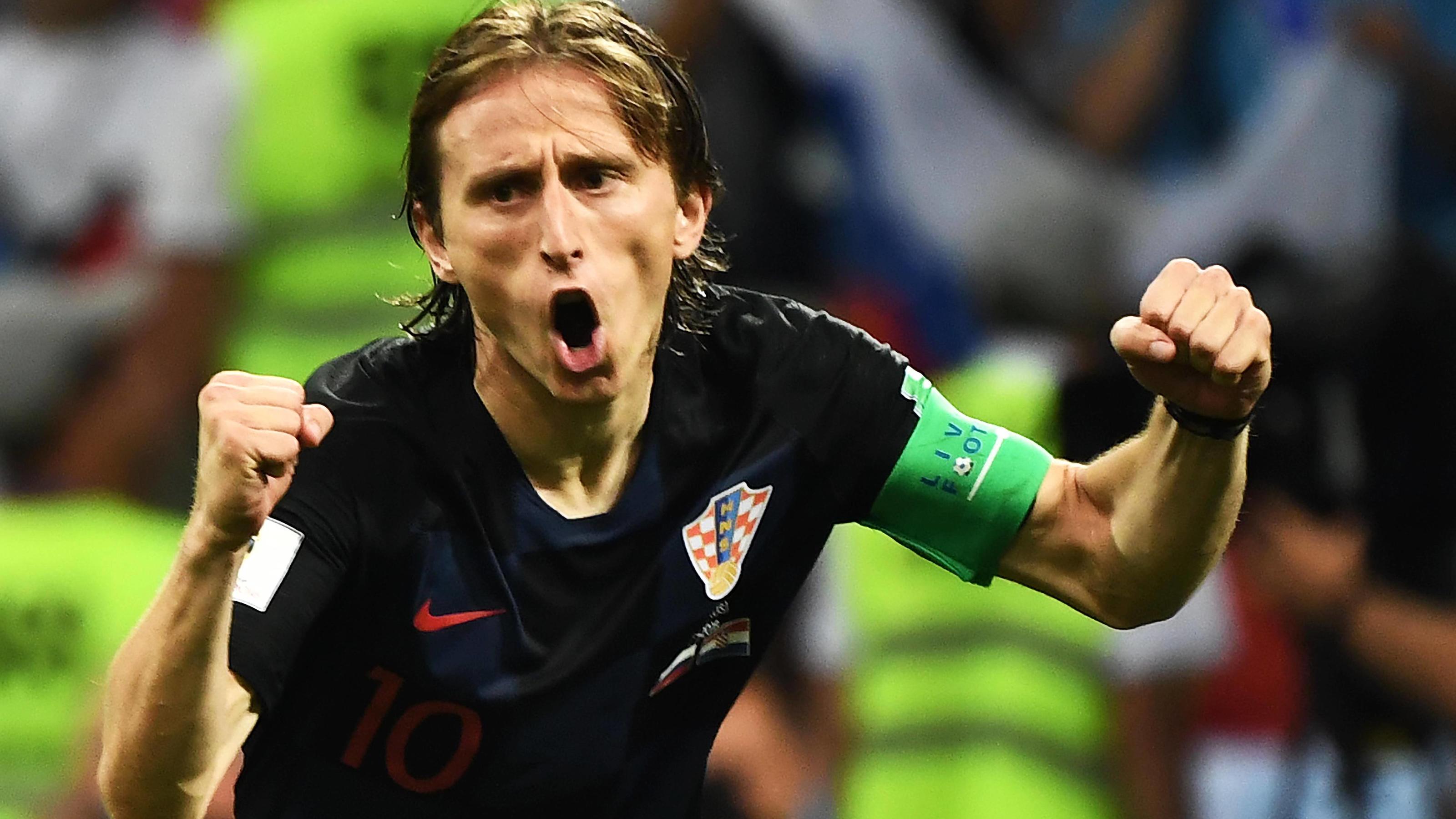 Wimbledon fürchtet Geisterfinale - und was Luka Modric damit zu tun hat Luka Modric of Croatia reacts after scoring a penalty kick against Russia in their quarterfinal match during the 2018 FIFA World Cup WM Weltmeisterschaft Fussball in Sochi, Russia, 7 July 2018. Russia¡¯s 2018 World Cup is over. The hosts are out. The