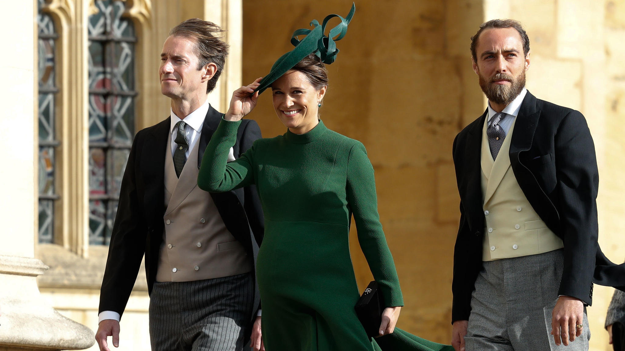 Royal Wedding: Pippa Middleton kommt hochschwanger zu Prinzessin Eugenies Hochzeit Pippa Matthews bei der Hochzeit von Prinzessin Eugenie auf Schloss Windsor am 12. Oktober 2018,