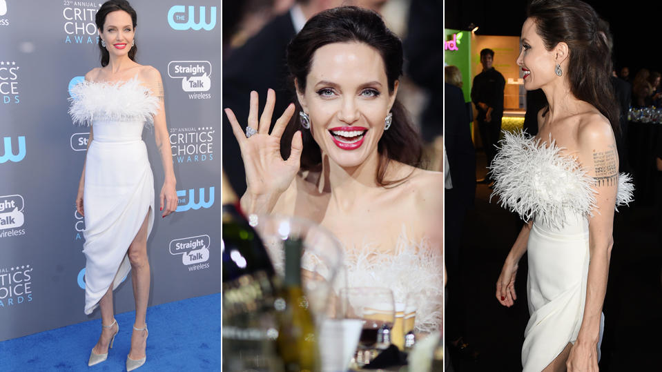 Sorge um Angelina Jolie: Wie dünn will sie noch werden? Angelina Jolie bei den 'Critics' Choice Awards'