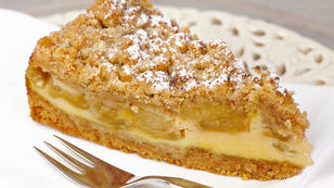 Rhabarberkuchen mit Streusel Rhabarberkuchen mit Streusel