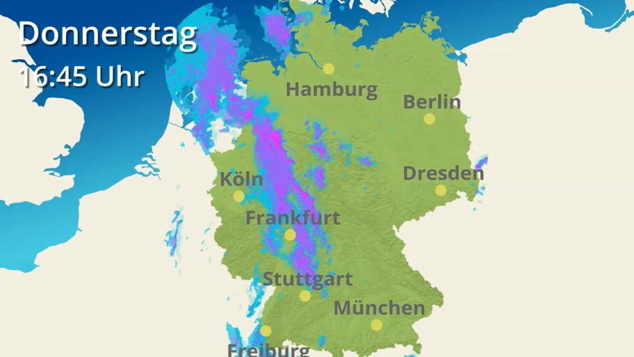 So zogen die Unwetter über Deutschland So zogen die Unwetter über Deutschland